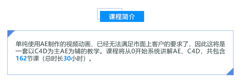 【50GB】李辰AE+C4D基础到精通教程
