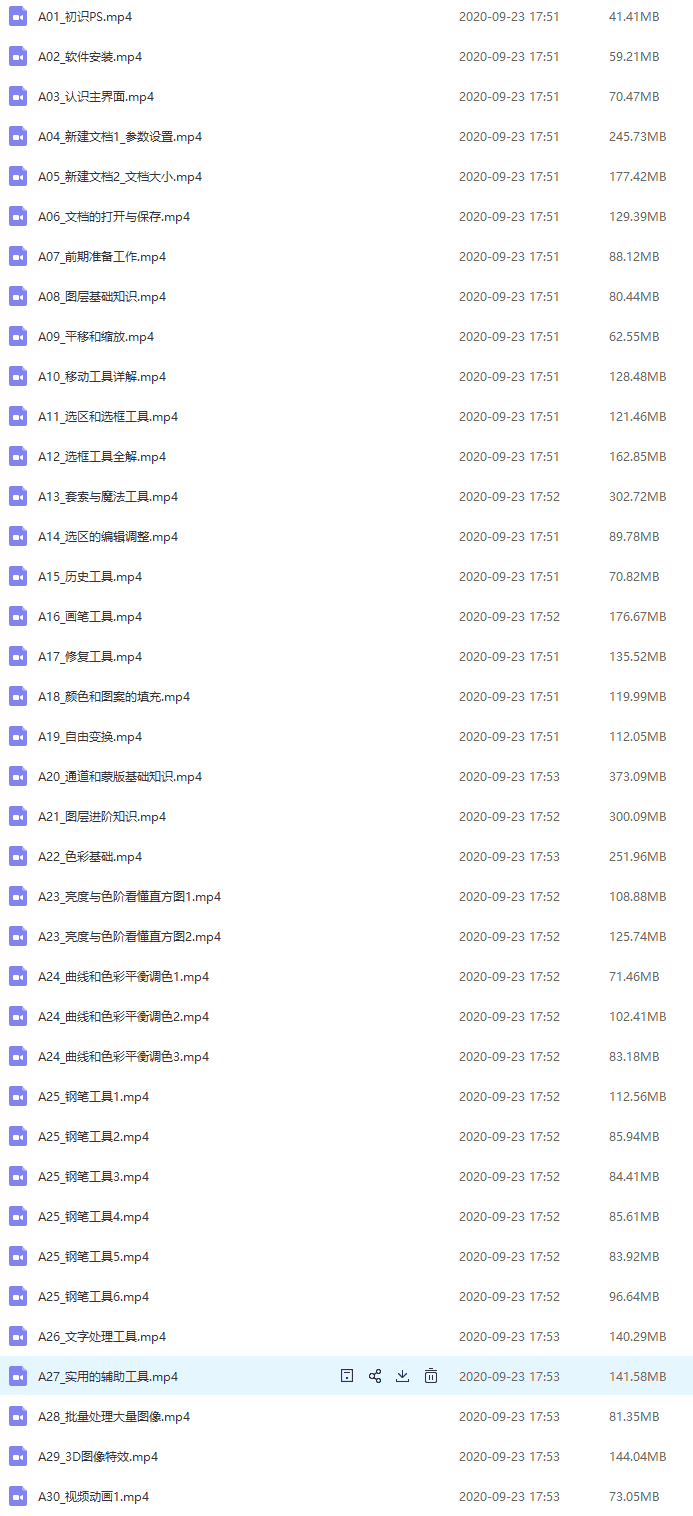 【12GB】敬伟PS教程全集