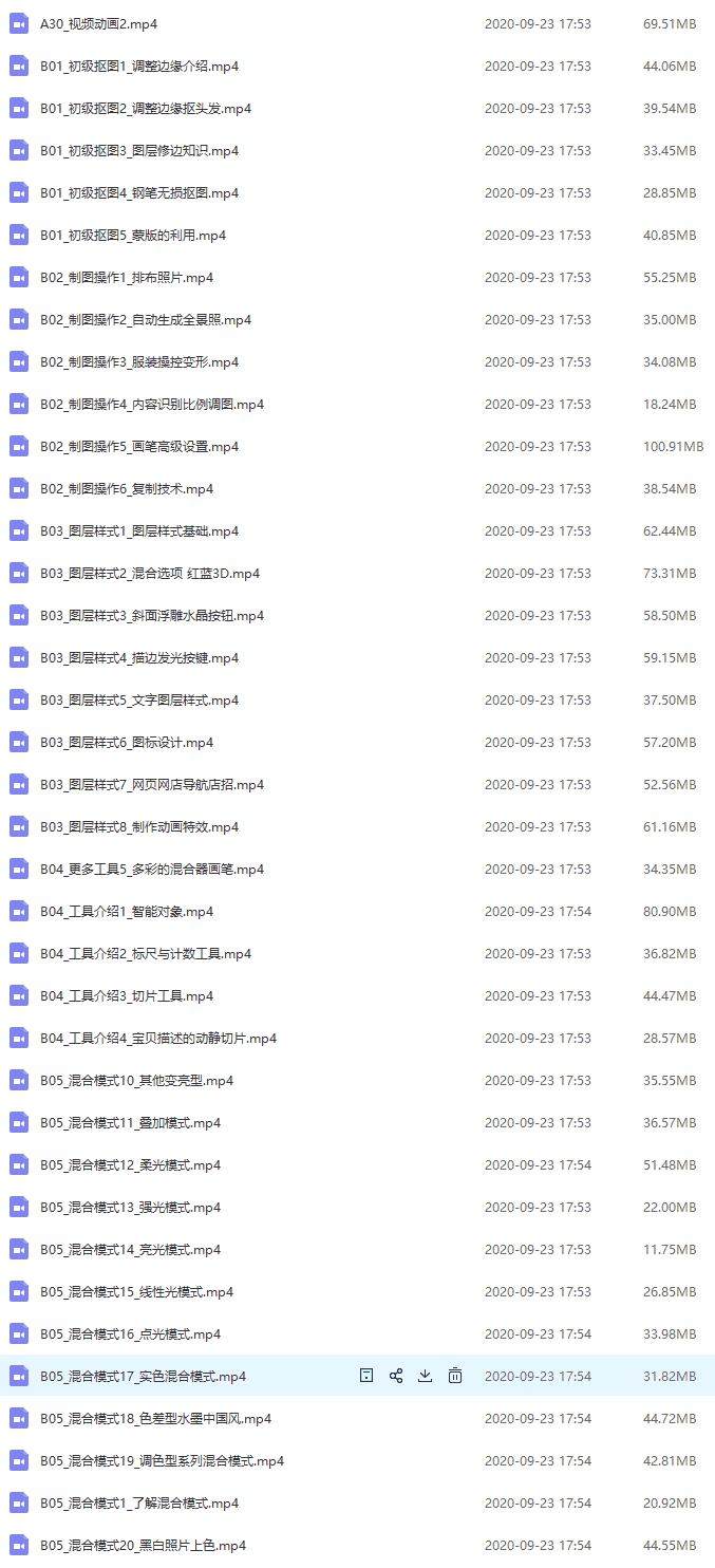 【12GB】敬伟PS教程全集