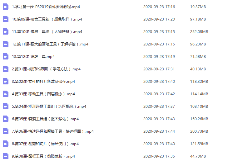 PS2019零基础快速入门教程全套(从小白到大神)