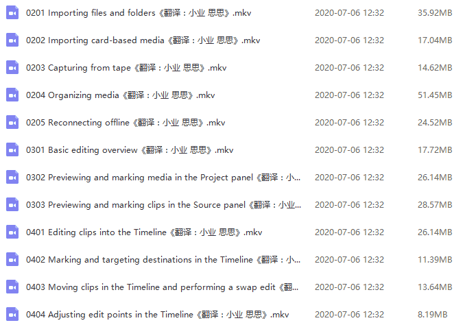 Premiere Pro CS6国外基础教程+练习模板中文字幕教程