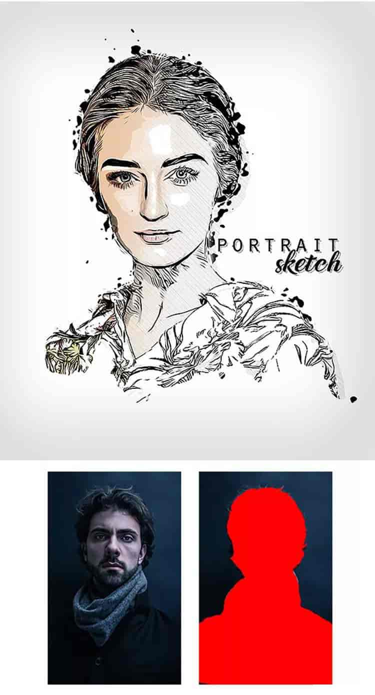 神级PS动作,根据照片自动画画(带教程)