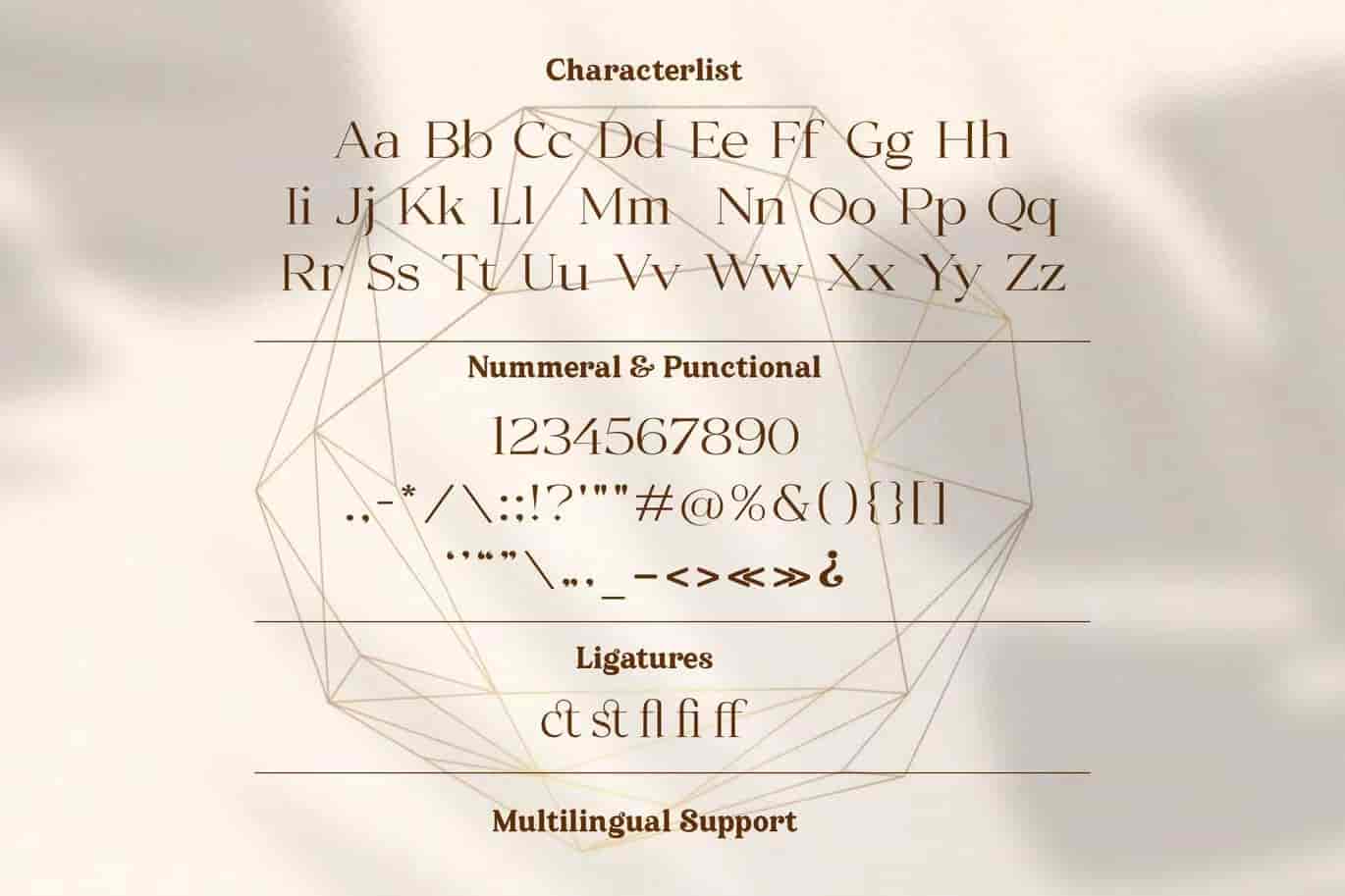 简约衬线字体