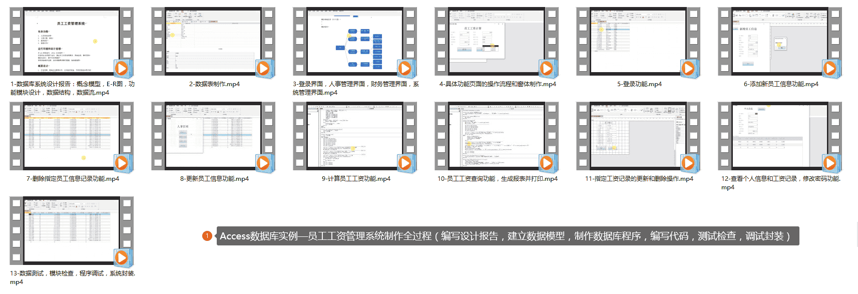 Access数据库实例—员工工资管理系统制作全过程