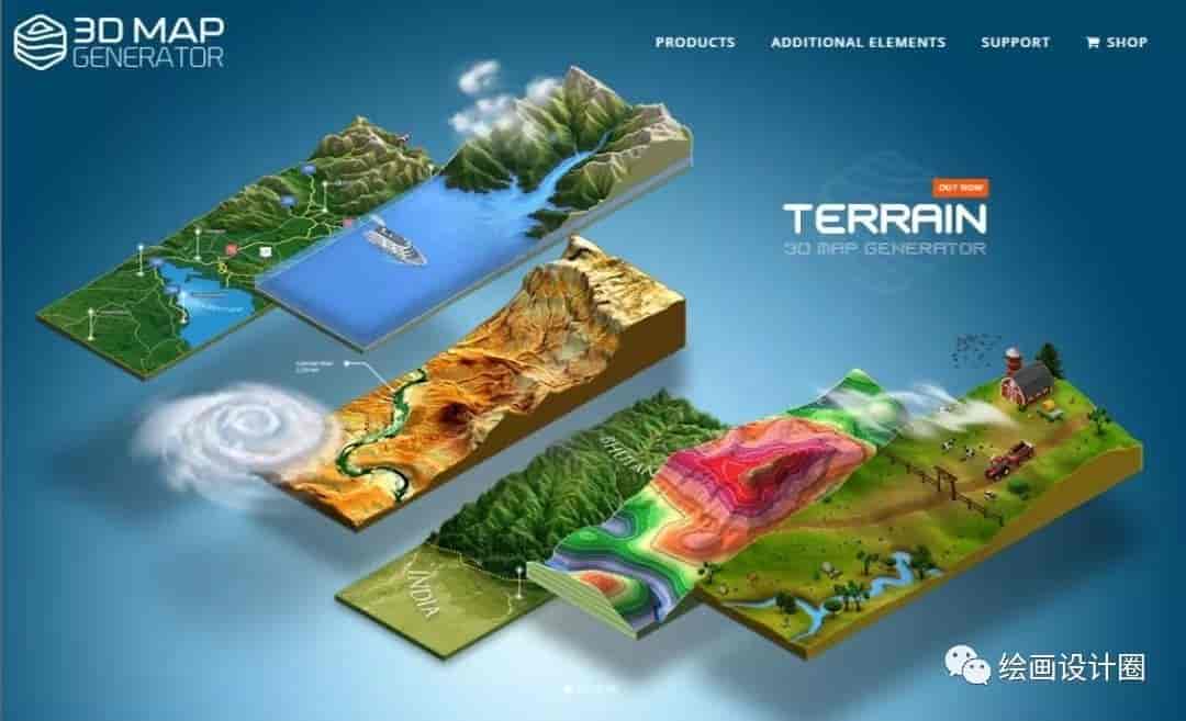 PS插件-3D Map Generator 2 - Isometric