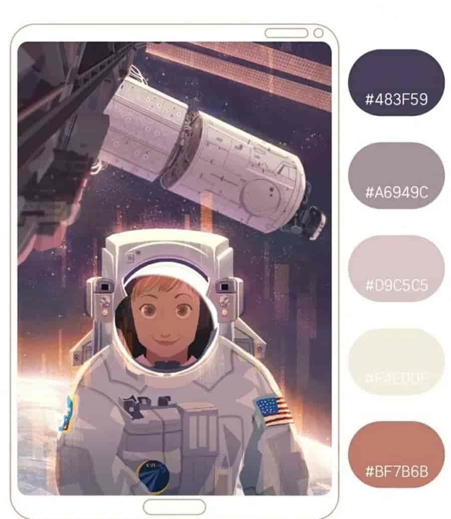 高质量插画配色色卡图438张