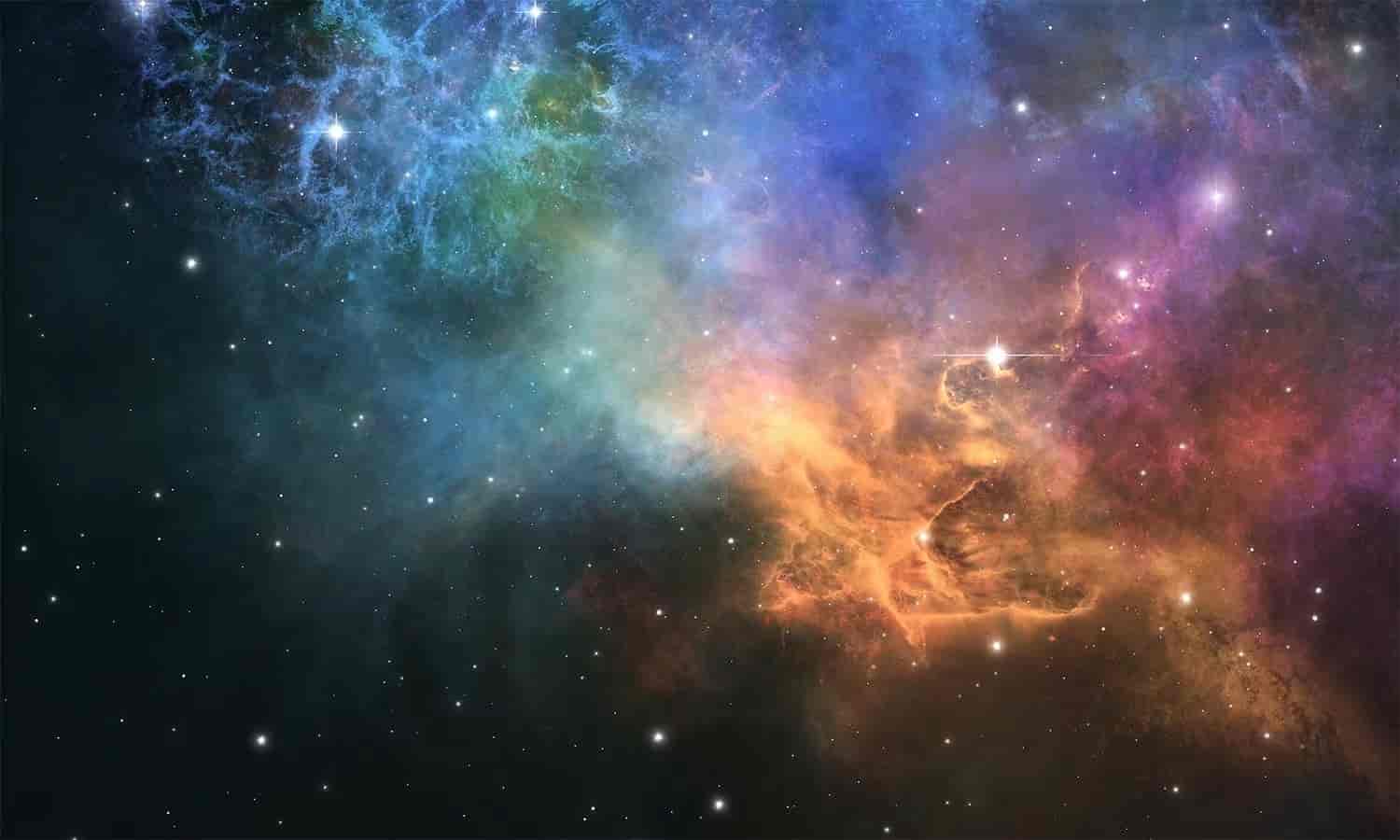 真实星云抽象背景