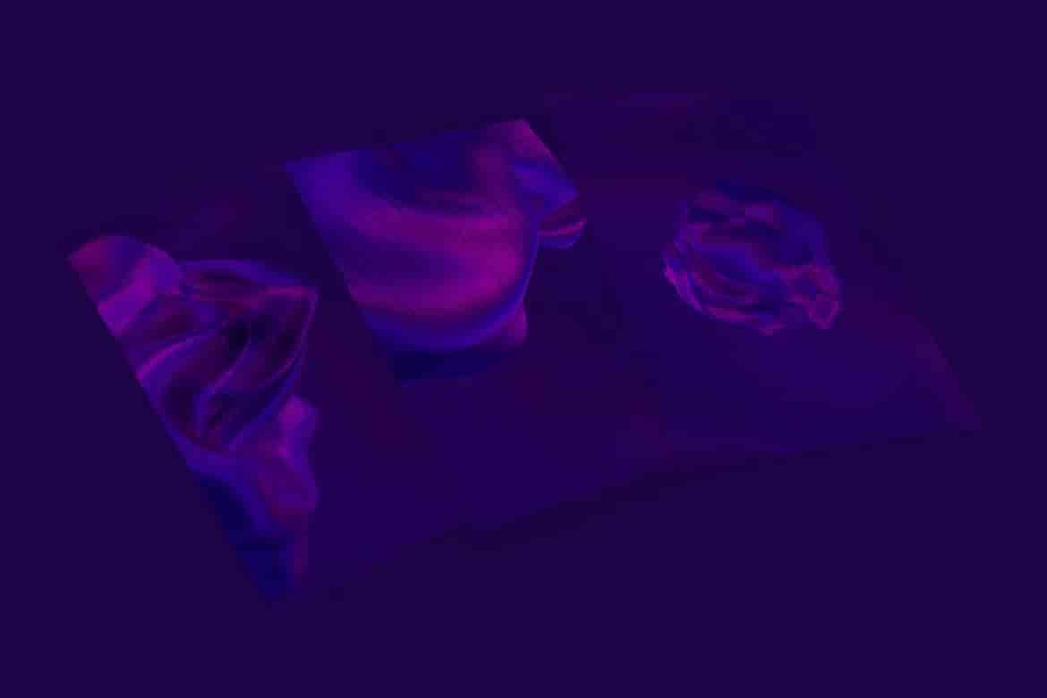 抽象3D绘制有机物质形状背景图素材