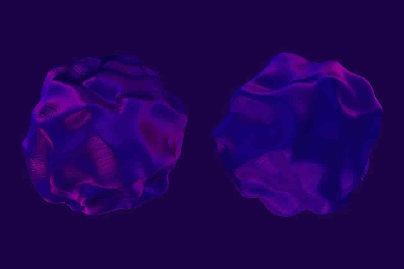 抽象3D绘制有机物质形状背景图素材