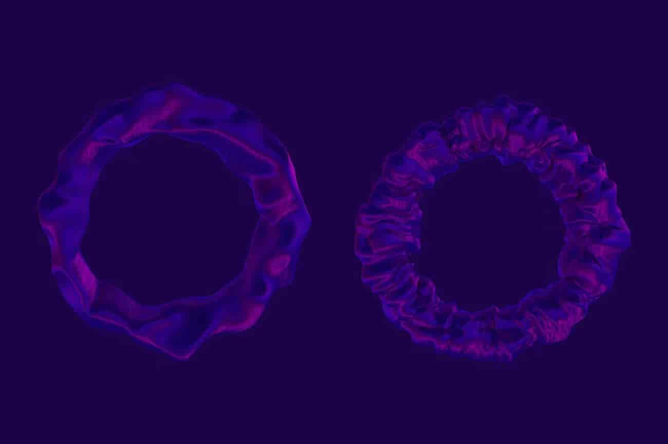 抽象3D绘制有机物质形状背景图素材