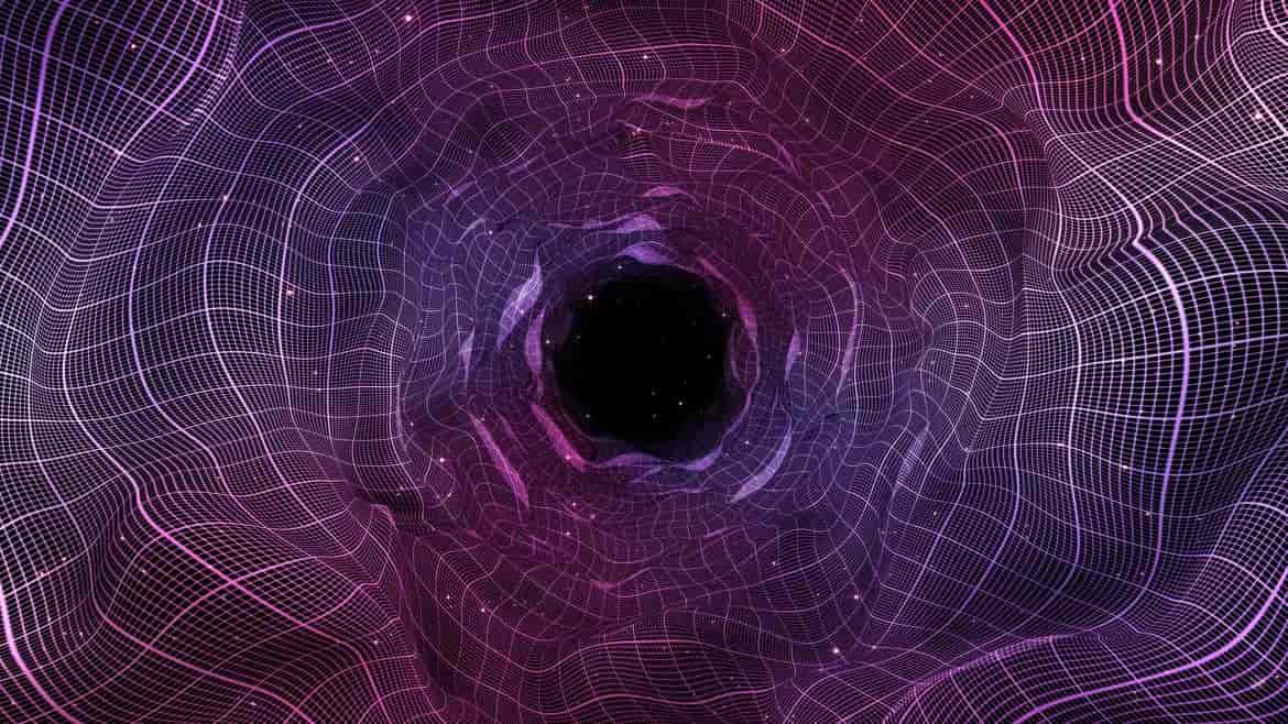 超大高清充满科技感波浪网格背景图