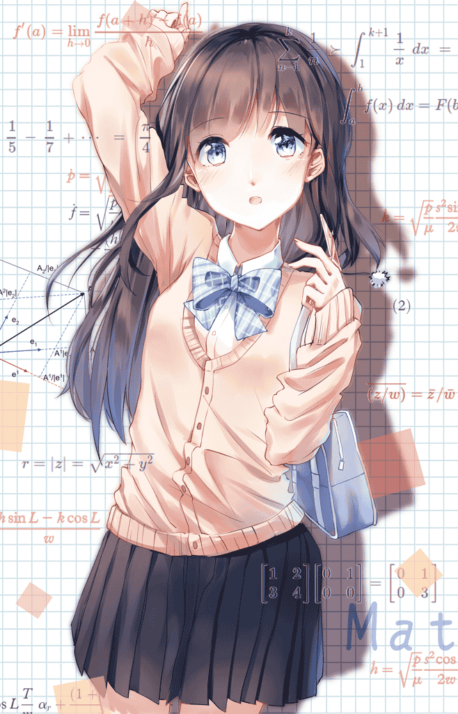 水手服少女参考素材