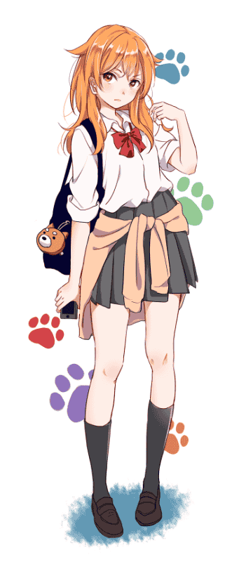 水手服少女参考素材