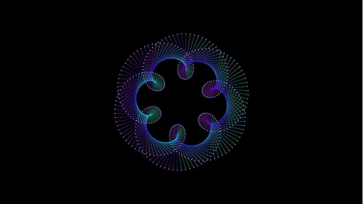 立体抽象几何网状图形背景插图