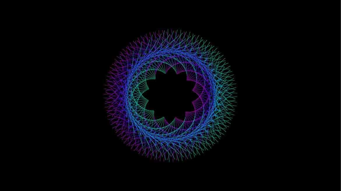 立体抽象几何网状图形背景插图