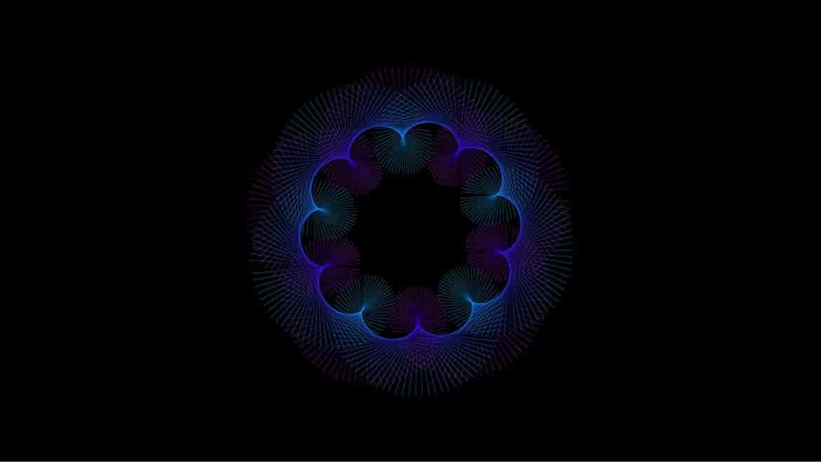 立体抽象几何网状图形背景插图