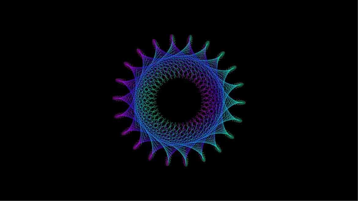 立体抽象几何网状图形背景插图