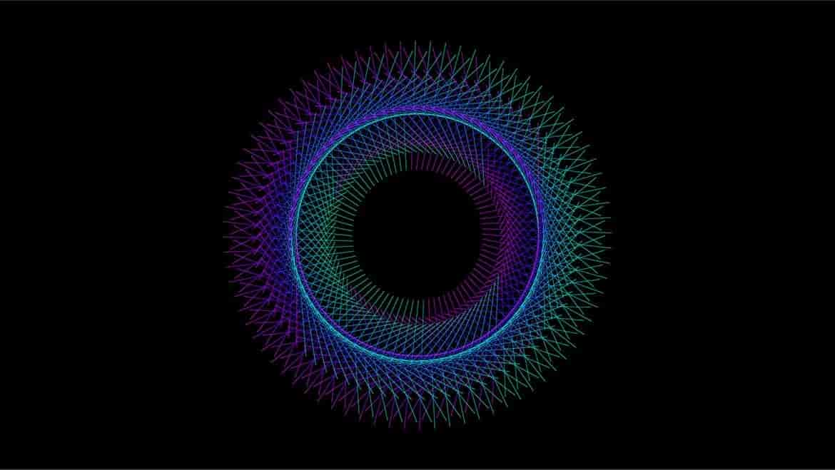立体抽象几何网状图形背景插图