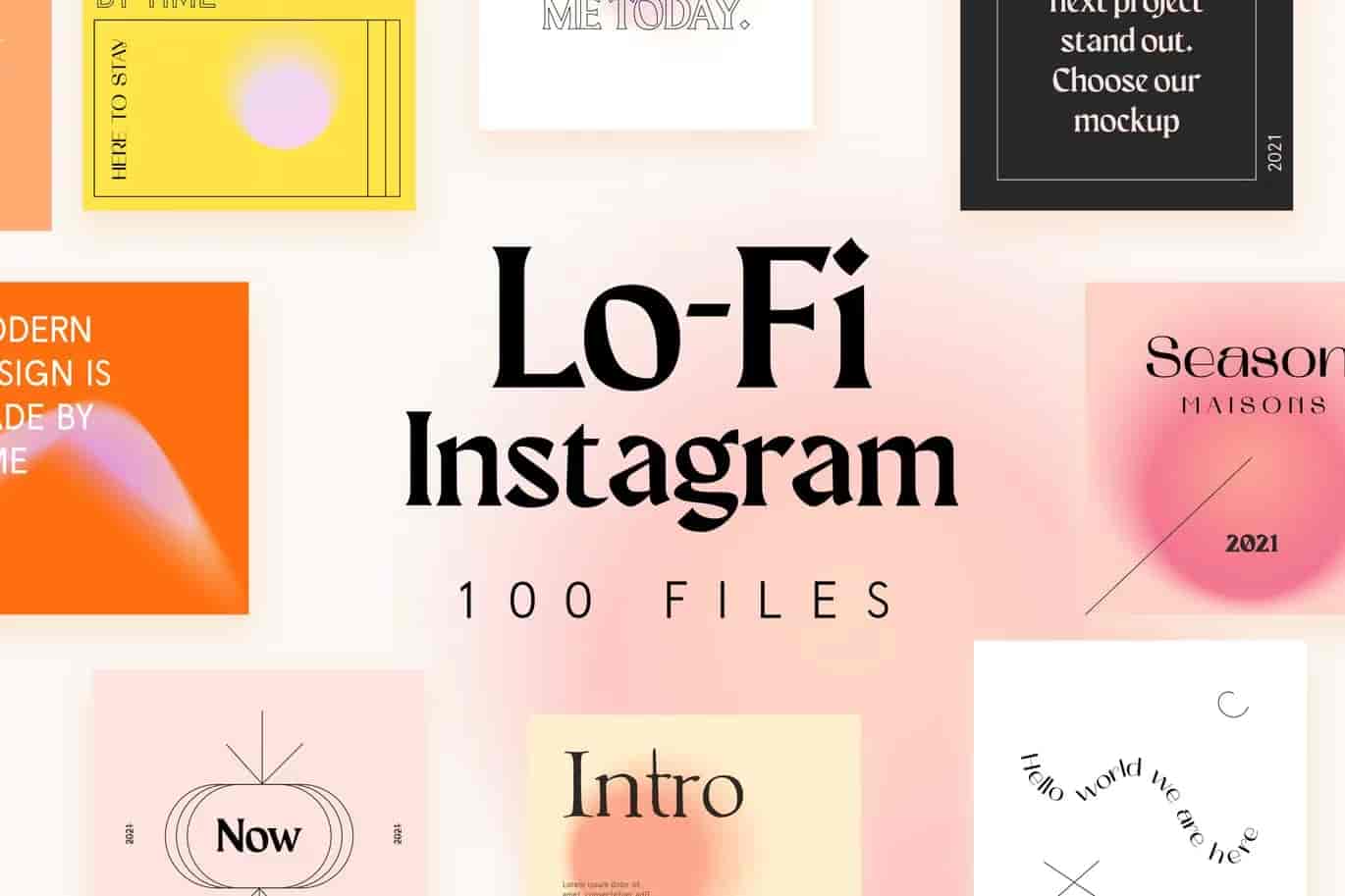 多用途的Instagram社交媒体banner海报设计