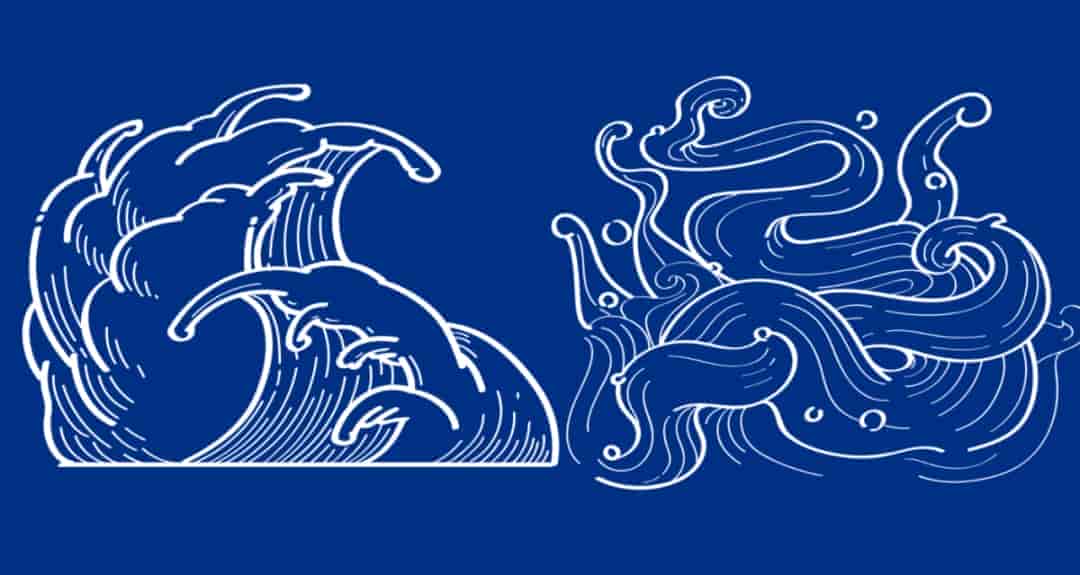 国潮海浪笔刷