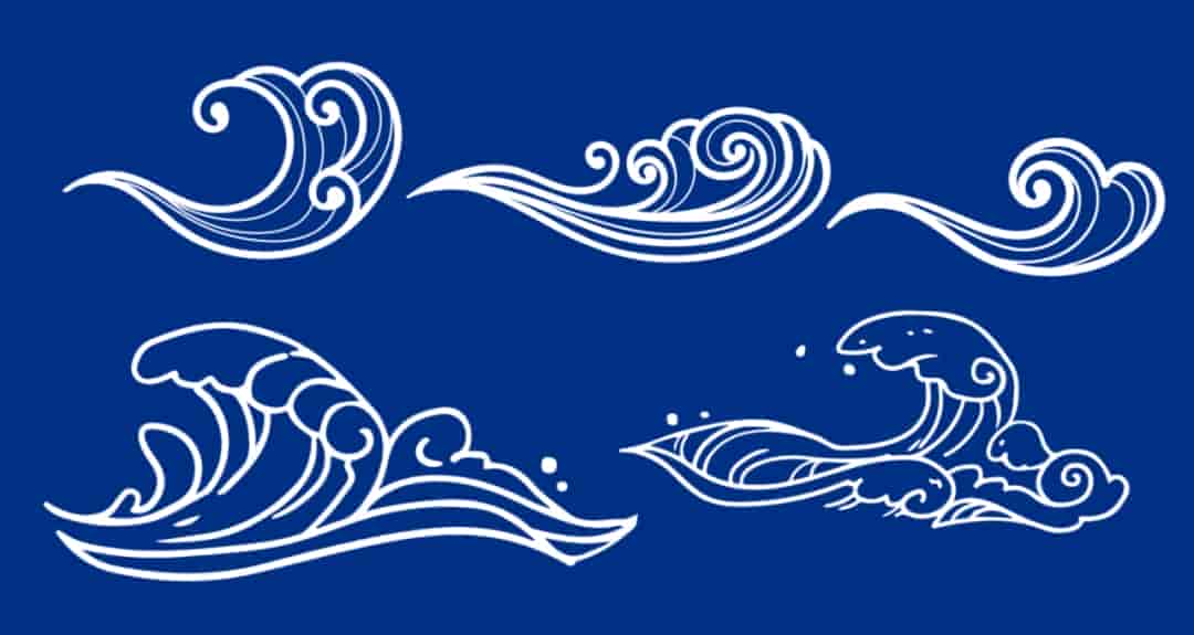 国潮海浪笔刷
