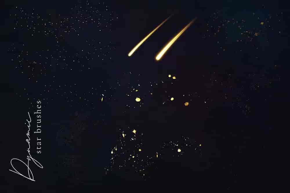 Procreate的银河系元素星空笔刷