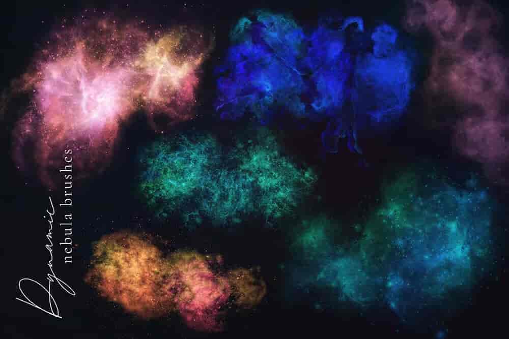 Procreate的银河系元素星空笔刷