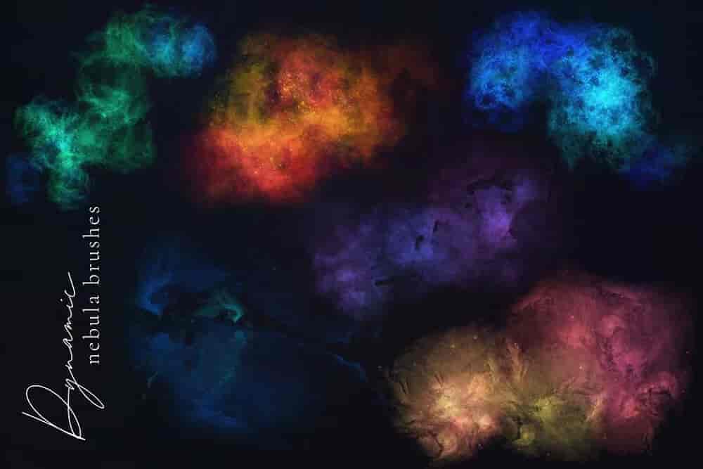 Procreate的银河系元素星空笔刷