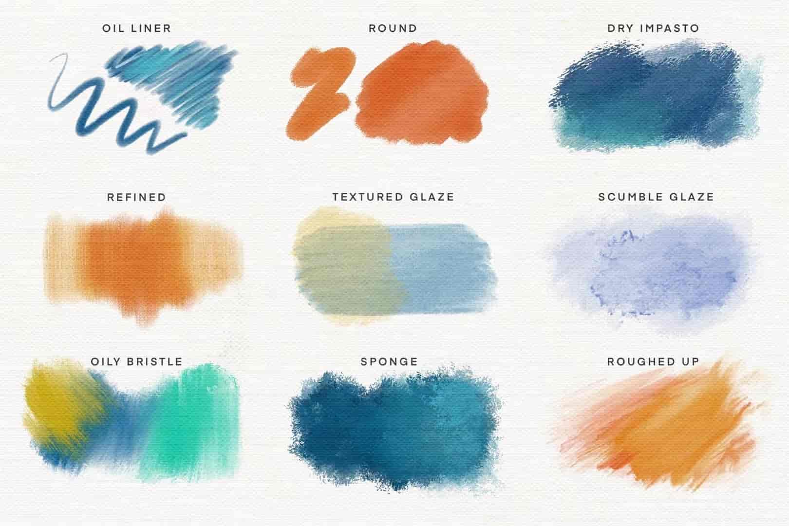 Procreate艺术家油画颜料笔刷