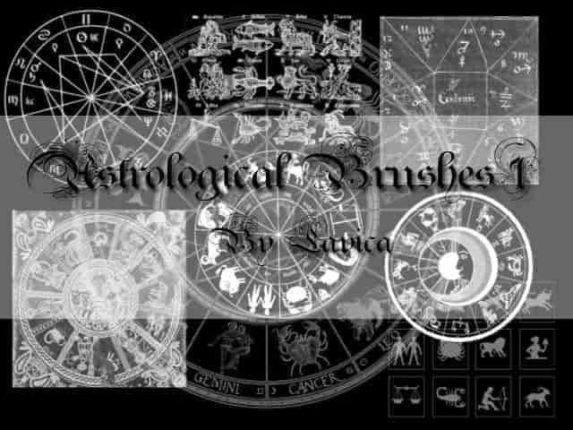 星座占卜术、十二星座魔法阵PS笔刷