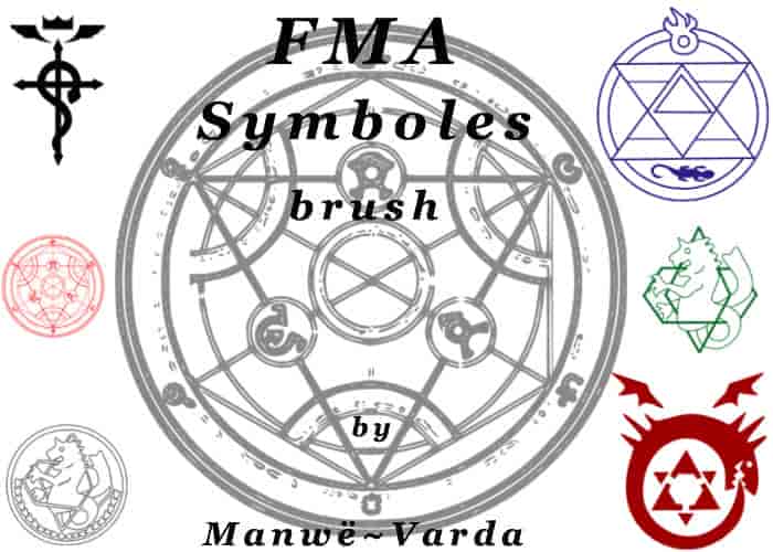 魔法阵、五星芒阵法、巫术符号PS笔刷