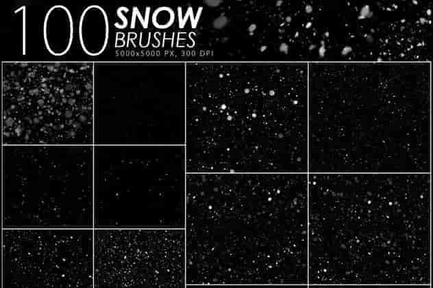 落雪飘雪特效PS笔刷