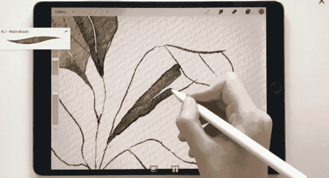 Procreate水彩质感笔刷