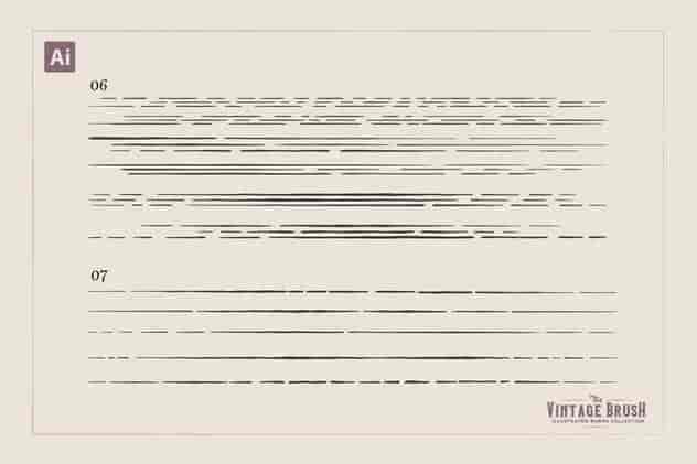  复古雕刻画Illustrator画笔