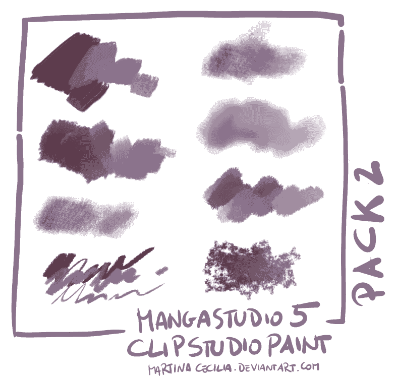 clip studio paint CG插画专用笔刷