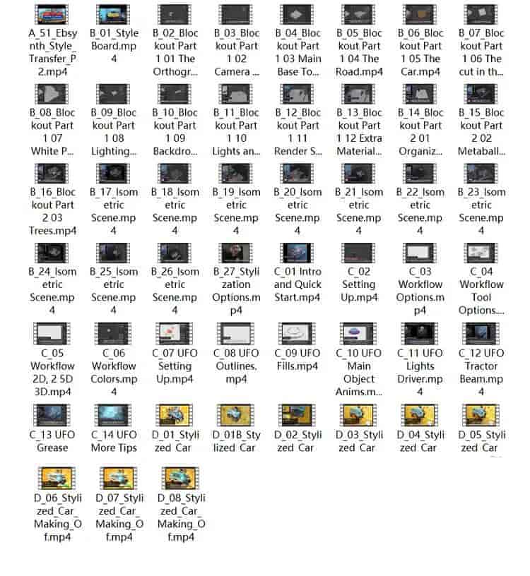 【中文字幕】Blender 3D卡通渲染风格艺术设计大师级视频教程