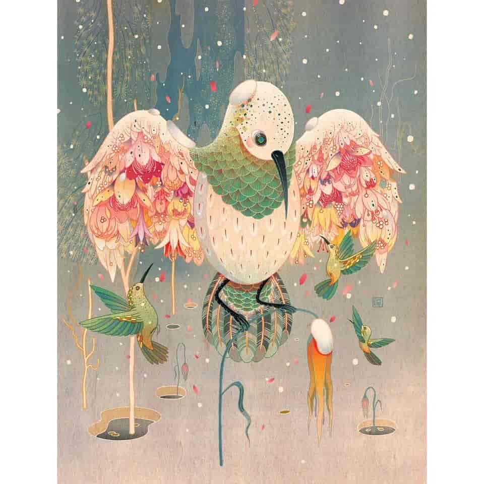 倪传婧插画课程18节+1200张经典作品集