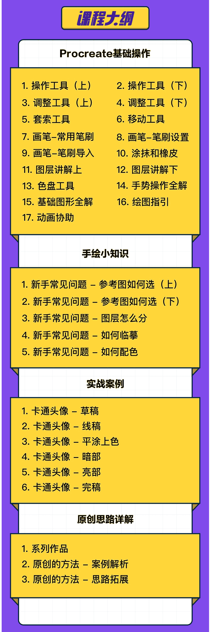 画久久Procreate插画入门+案例