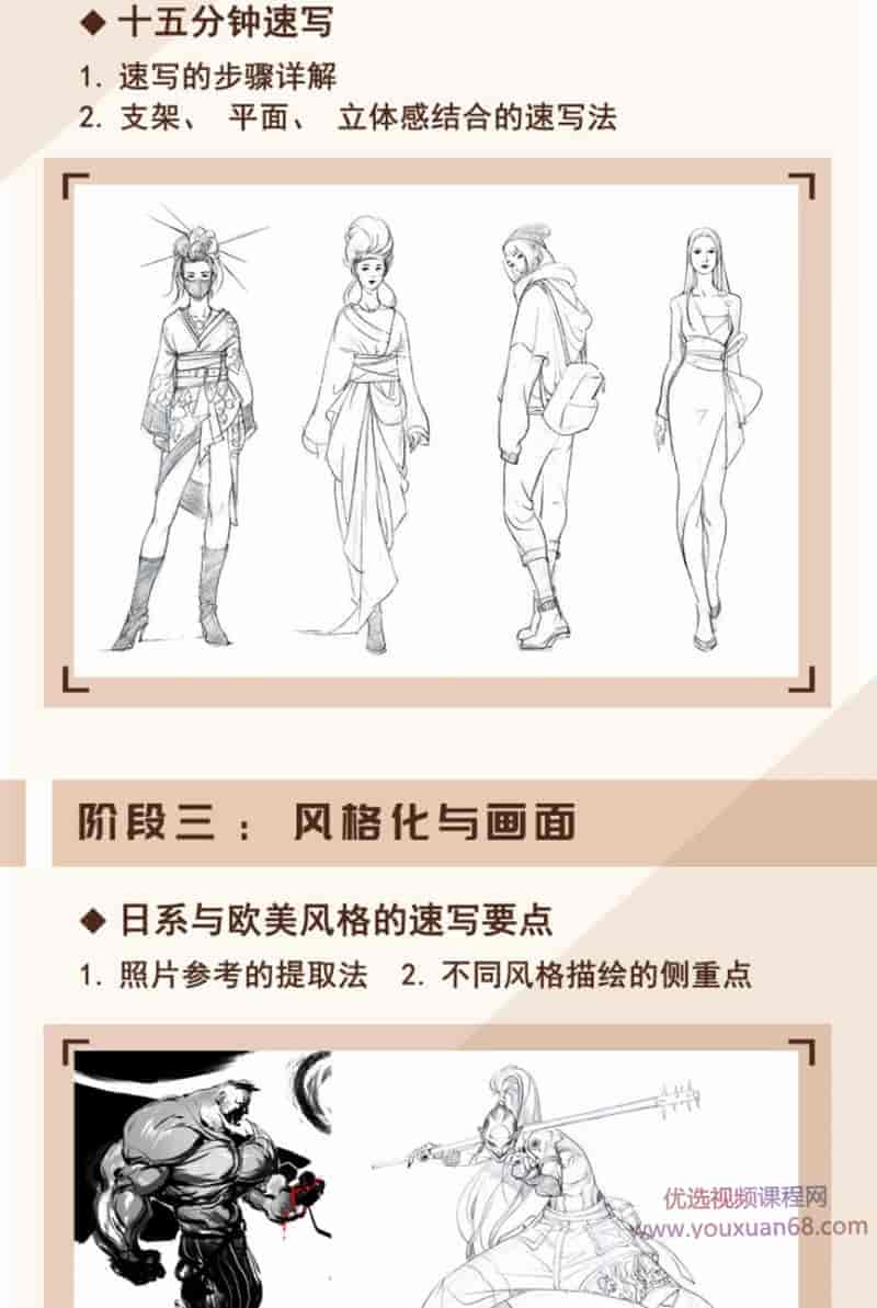 春哥2021人物动态速写塑造