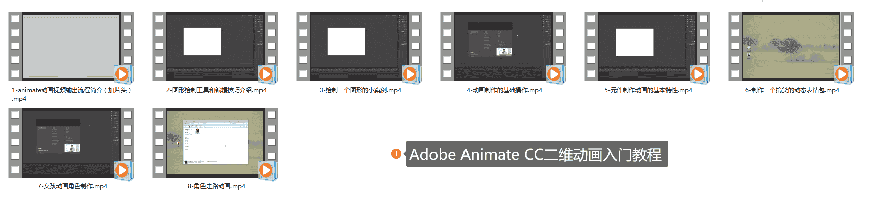 Adobe Animate CC二维动画入门教程