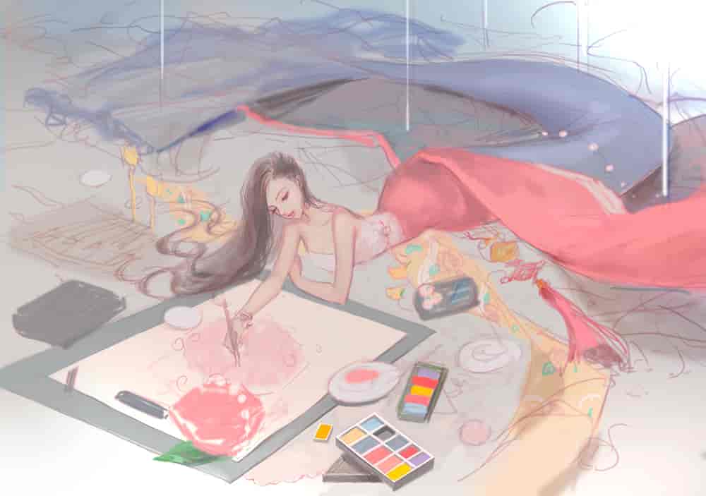 【42GB】插画大神DADACHYO教程+PSD图集+笔刷