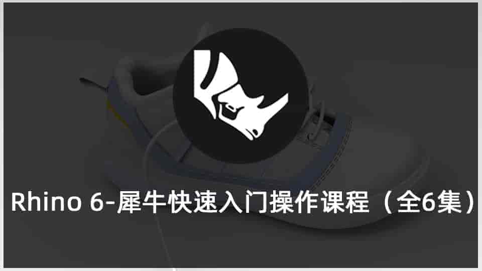  Rhino 6-犀牛快速入门操作课程（全6集）