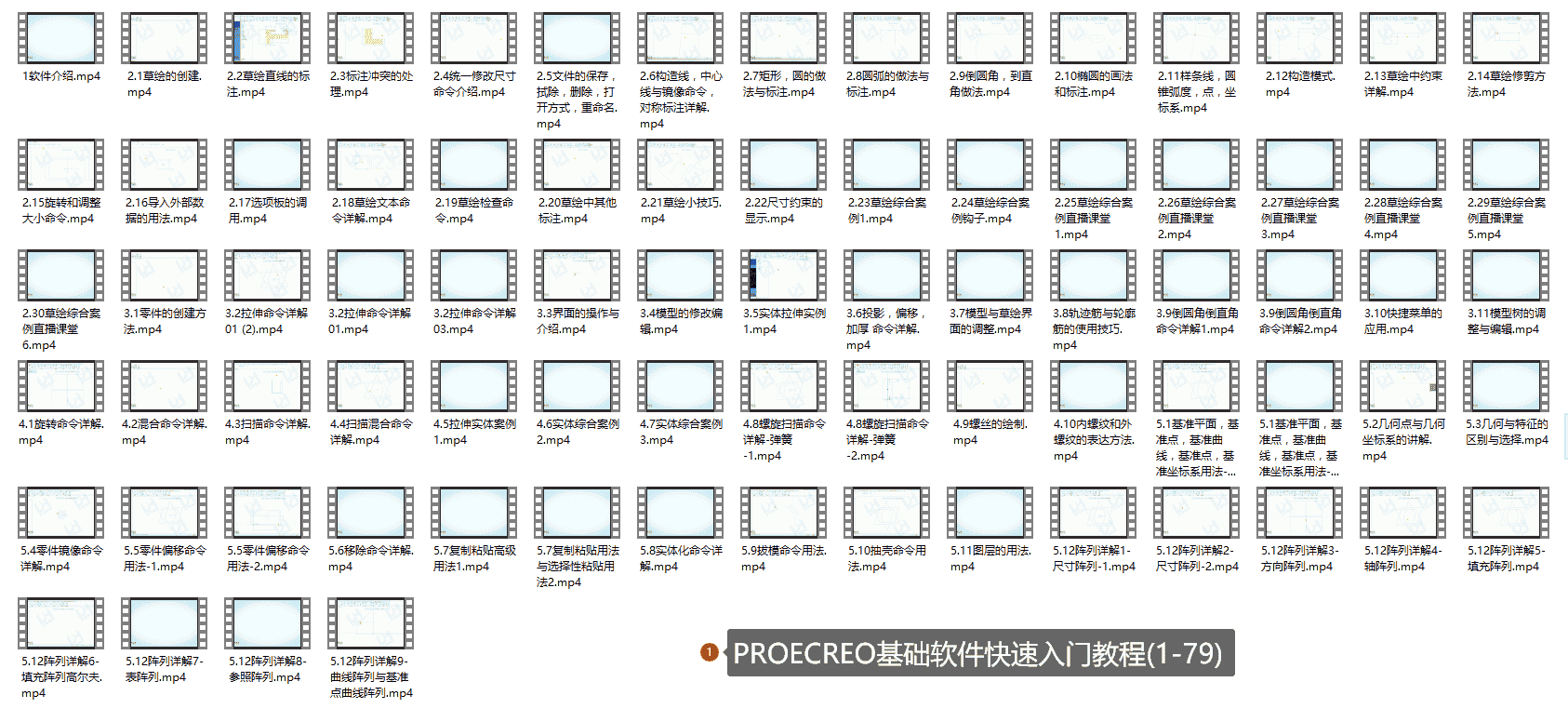 【24GB】Creo快速入门课程系列