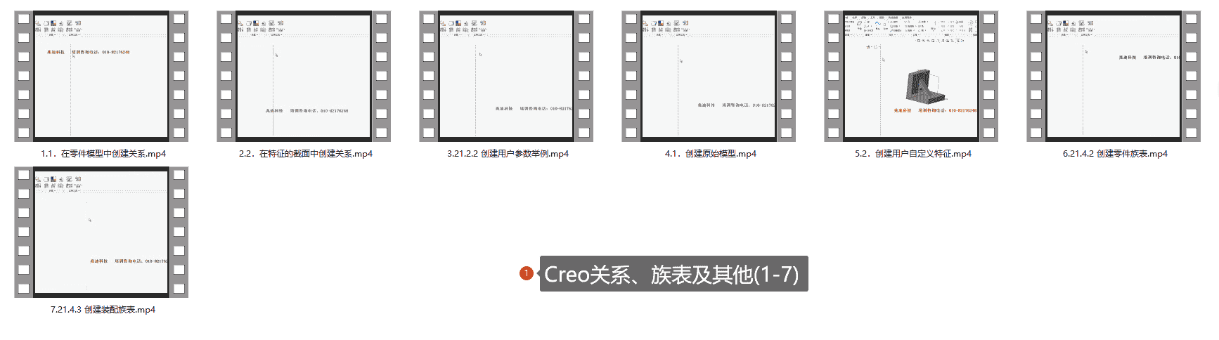 Creo族表课程系列