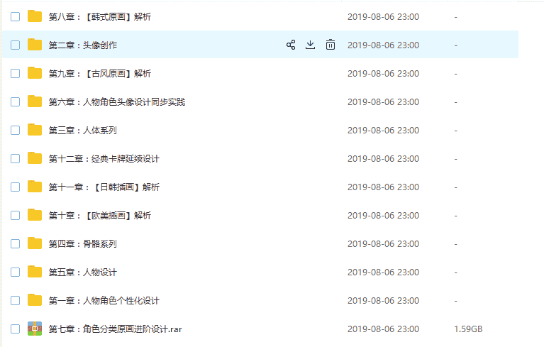 【36GB】名动漫板绘-2《角色设计系列篇》