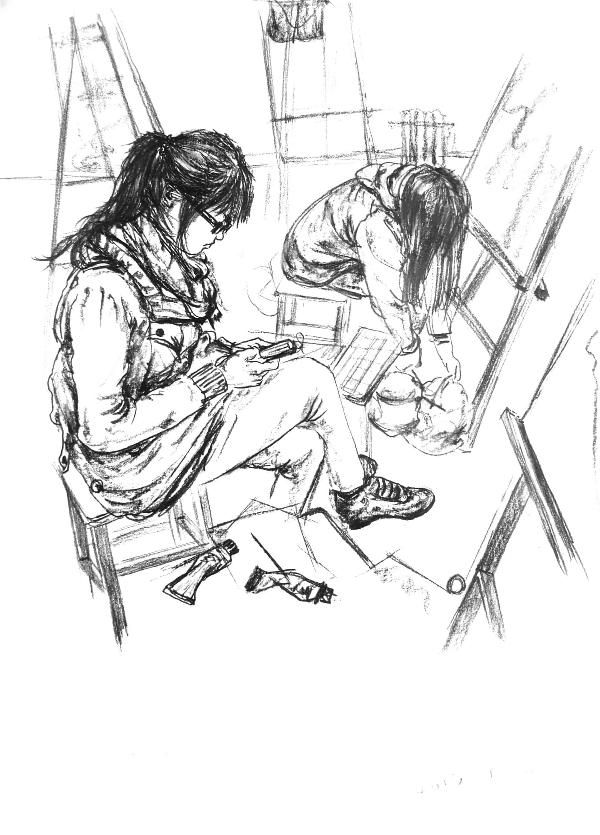 美术基础技法超细致详解-速写教程及范画