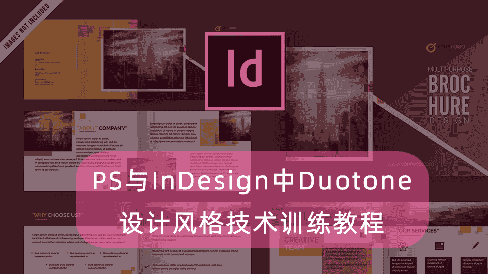 PS与InDesign中Duotone设计风格技术训练教程
