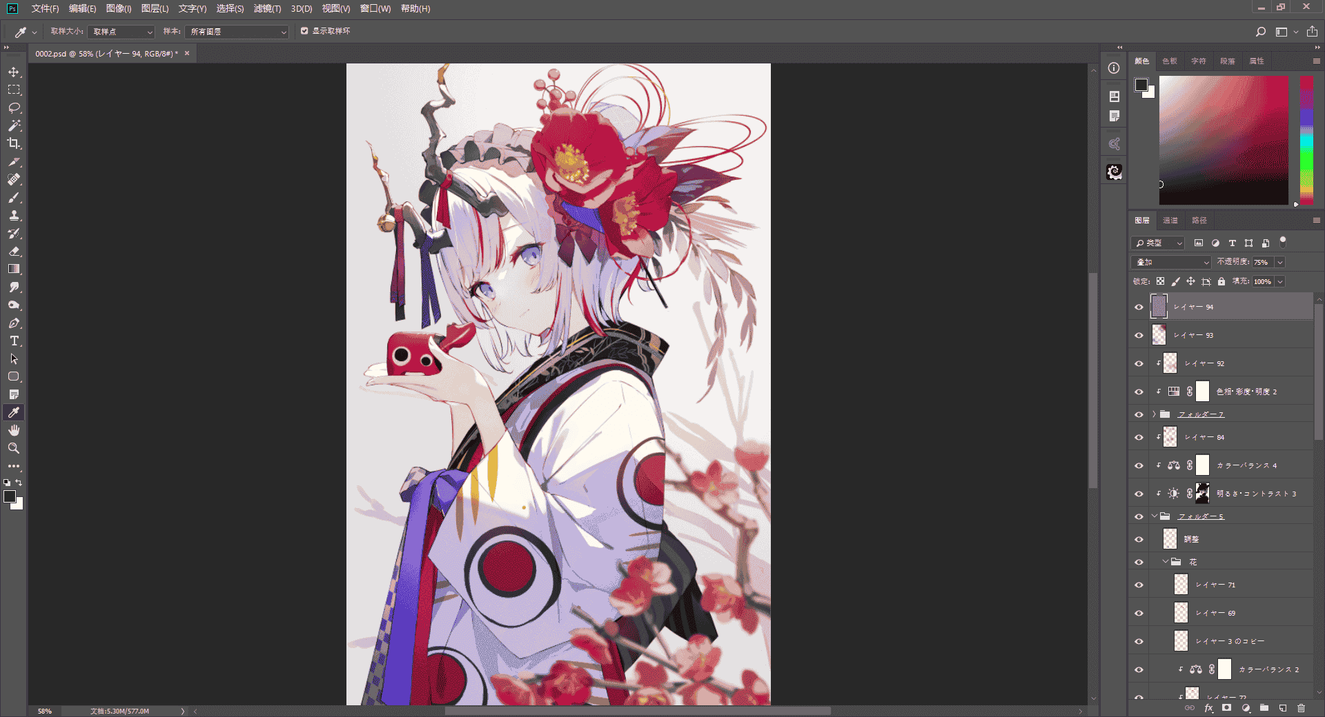 P站画师アシマ(Ashima)PSD源文件
