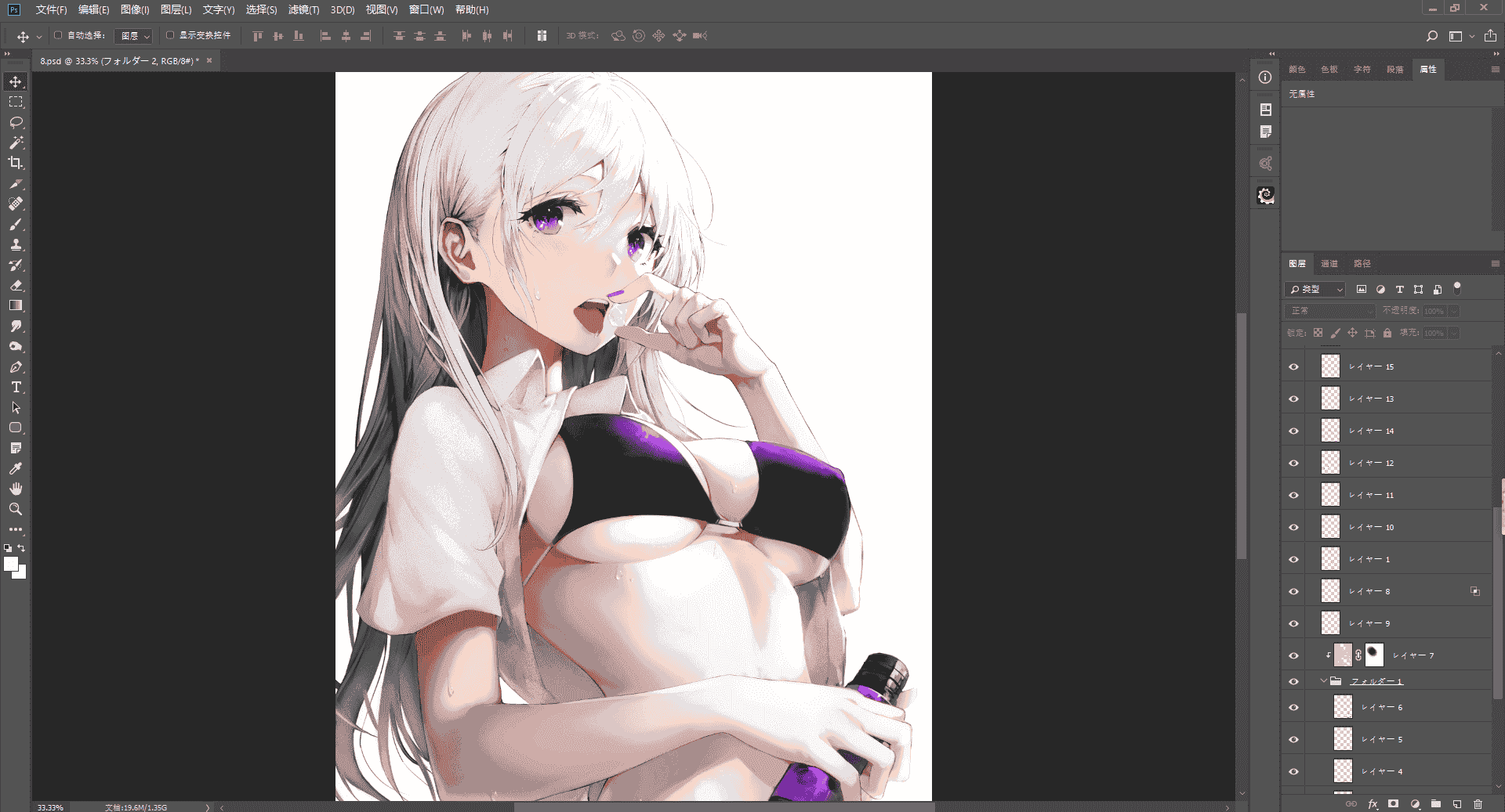 羽織イオ超精细PSD原画