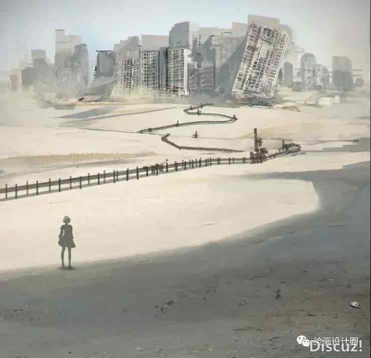 尼尔机械纪元美术记录集-废墟都市调查报告书 